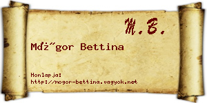 Mógor Bettina névjegykártya