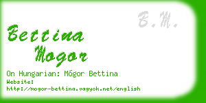 bettina mogor business card